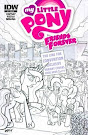 My Little Pony Friends Forever #7 Comic Cover Bronycon (black&white) Variant