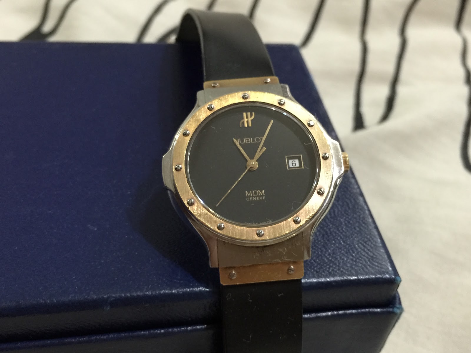 hublot mdm wristwatch authentic ladies sold