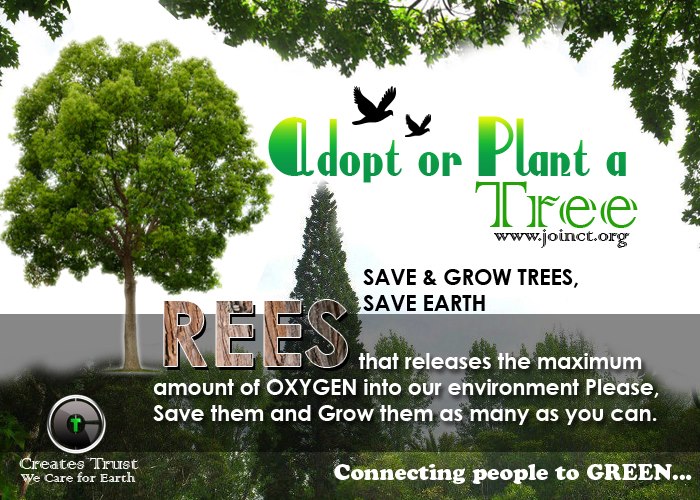 Creates Trust SAVE & GROW TREES, SAVE EARTH