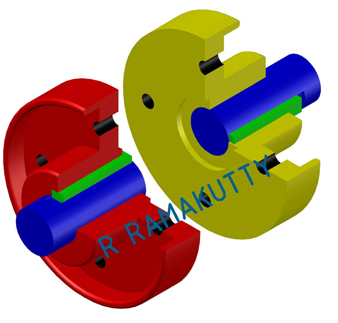 Machine Drawing Flange Coupling