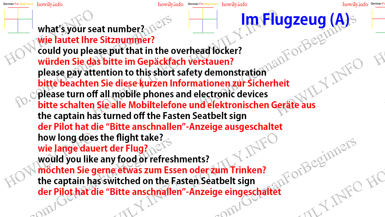 Im Flugzeug Im Flugzeug