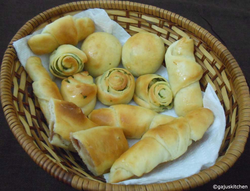 Eggless Dinner Rolls Gajus kitchen