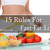 15 Rules For Fast Fat Loss at Home