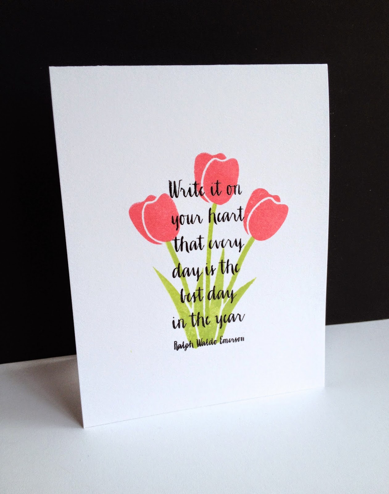 I'm in Haven: Four, One Layer Tulip Cards