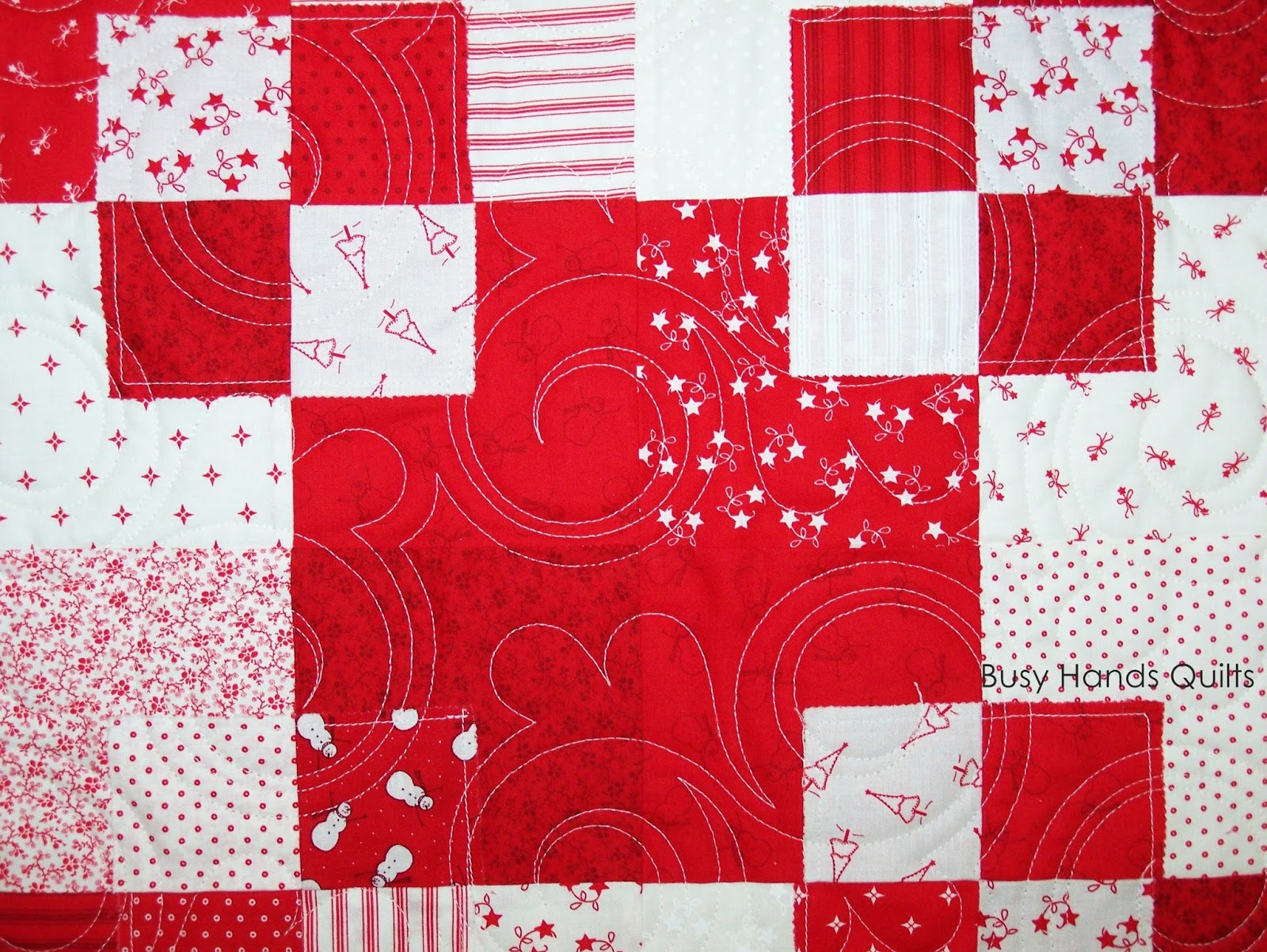 Busy Hands Quilts Winter Wonderland Lap Quilt Custom Quilting