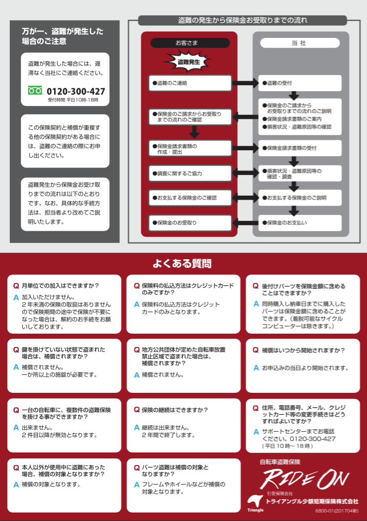 自転車 盗難 保険 保険 自転車 盗難