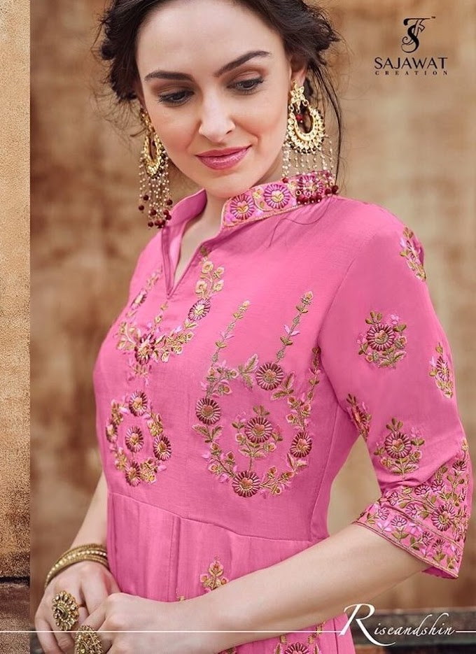 Sajawat Creation Rangriti Anarkali Gown buy wholesale