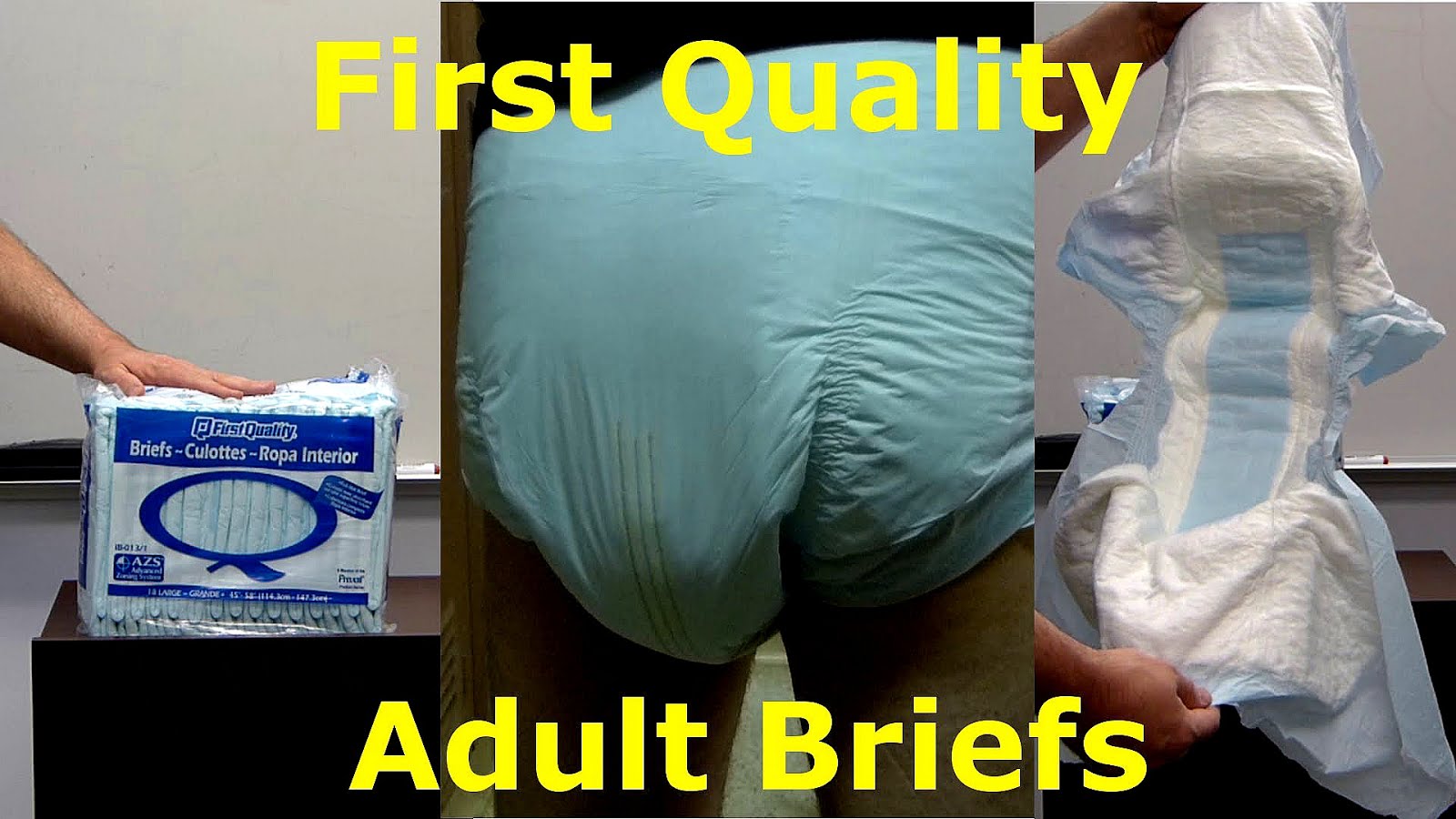 Hospital style adult diaper