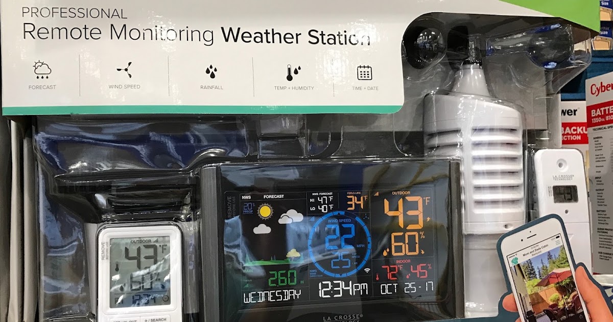 La Crosse Professional Remote Monitoring Weather Station Costco Weekender