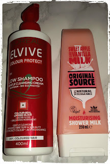 Gel Original Source Mil and Loreal Elvive Low Shampoo