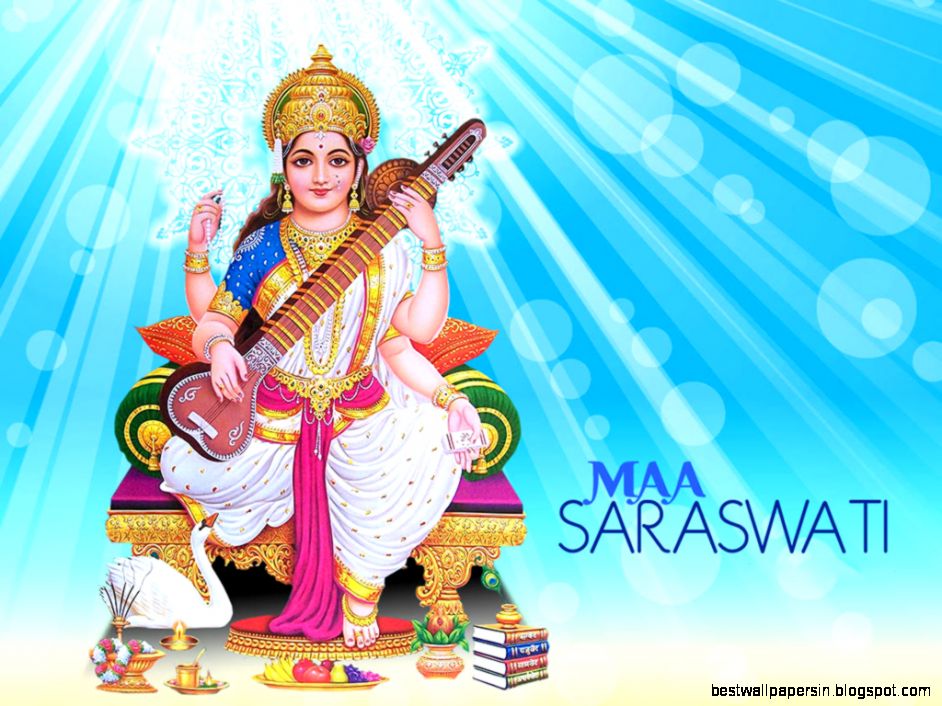 Saraswati Devi Maa Saredhe   Full HD Wallpaper for Desktop Mobile