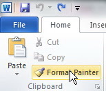 Format Painter Mengatur Paragraf dengan Copy Format
