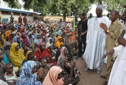 Tears as Information Minister visits Bama IDP camp