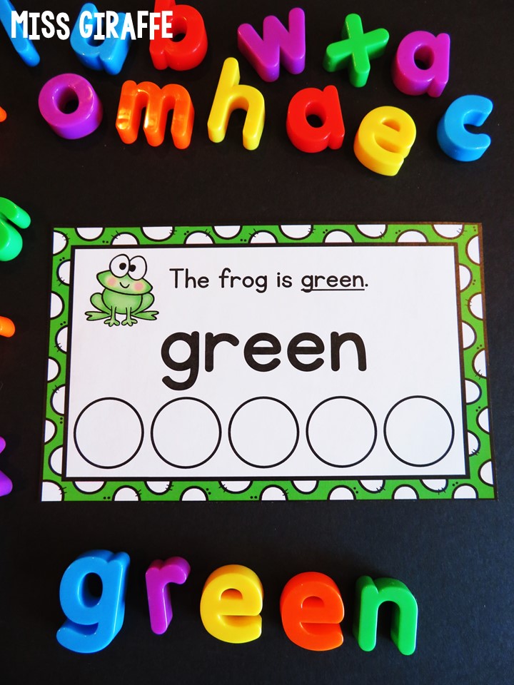 Miss Giraffe's Class: Sight Words Sentences Cards Fun Ideas and Centers