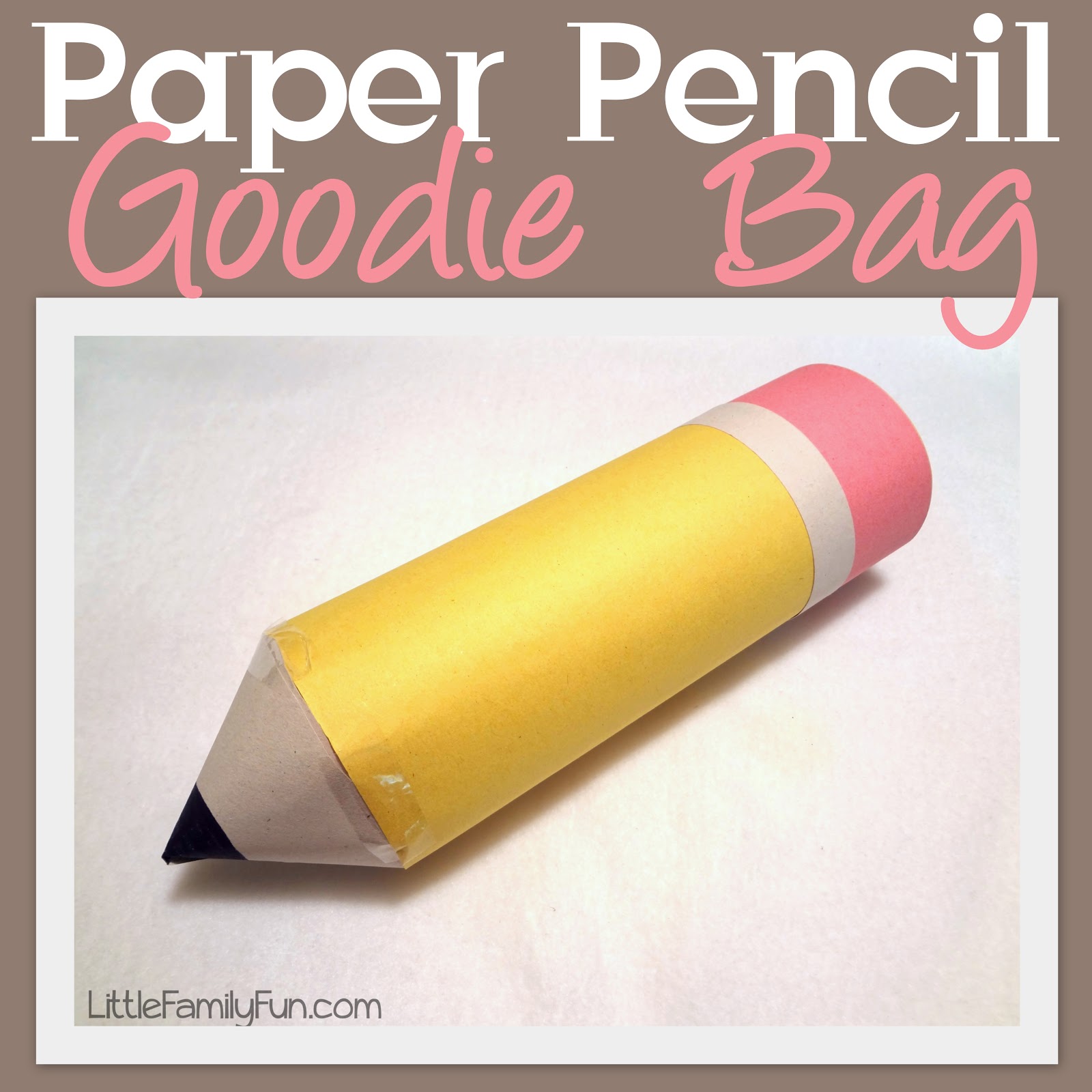Little Family Fun Paper Pencil GoodieBag