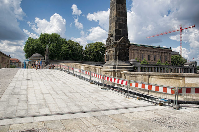 Baustelle Museumsinsel, Friedrichsbrücke, Brückensanierung, Bodestraße, 10178 Berlin, 11.07.2014