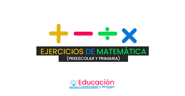 Ejercicios ▷ Fichas de matemática 🥇 【GRATIS】 Ejercicios ▷ Fichas de matemática 🥇 【GRATIS】