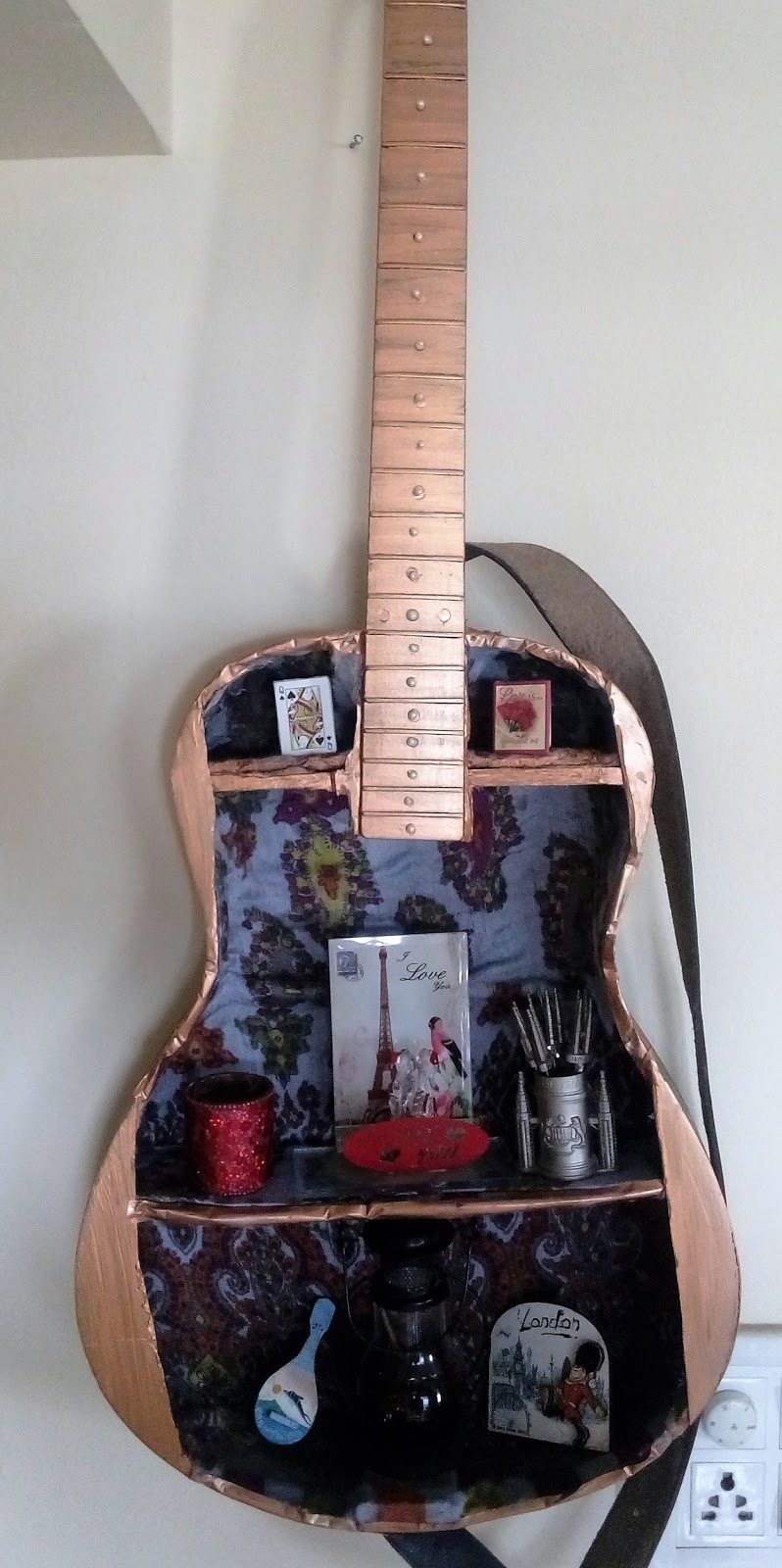 Signature Crafts & Creations by Sukhmeen How to make a Guitar Shelf