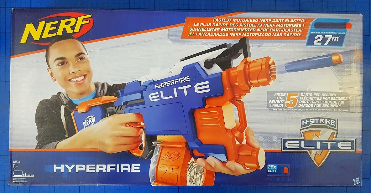 The Brick Nerf Elite Hyperfire Blaster Review (age 8+)