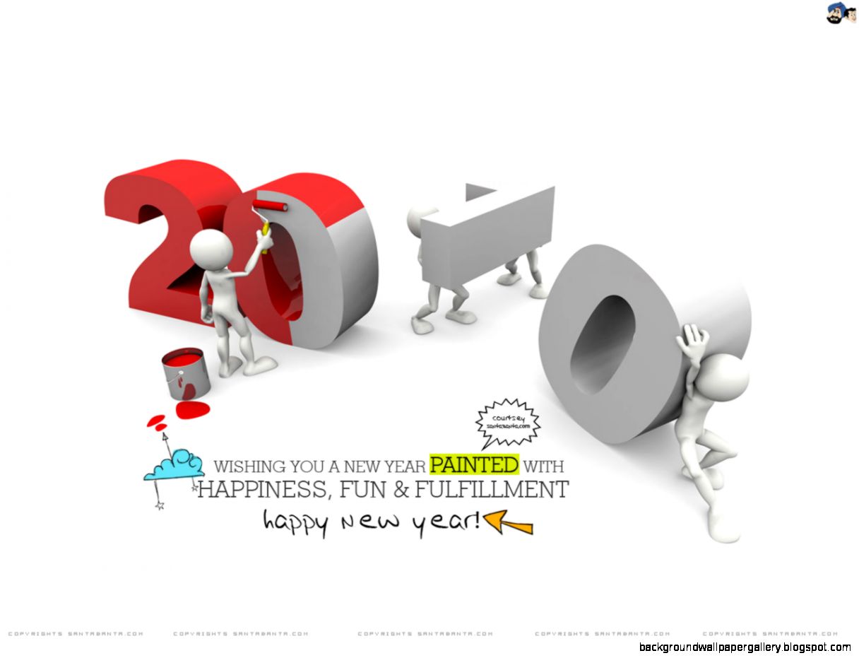 Digital Art  CG design   2010 Happy New Year 2010 Designs