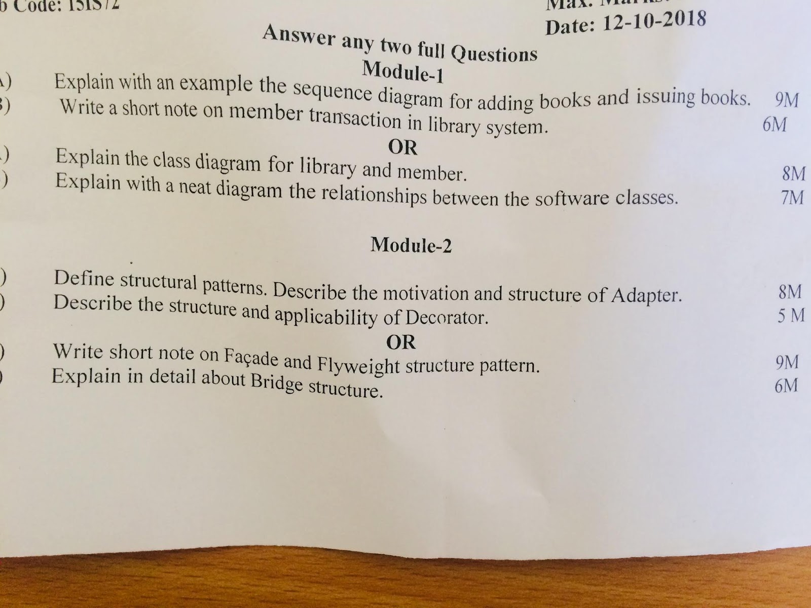 Software Architecture With Design Patterns