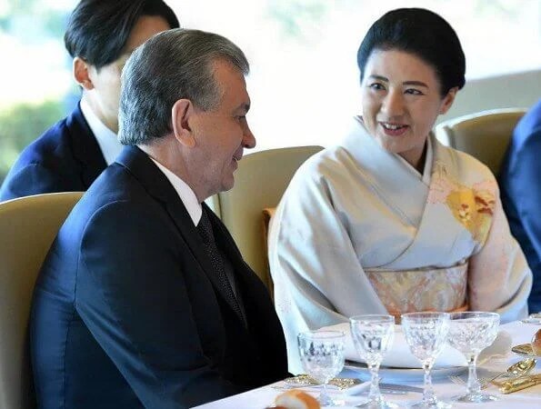 Empress Masako welcomed President Shavkat Mirziyoyev and his spouse Ziroat Mirziyoyeva at Imperial Palace