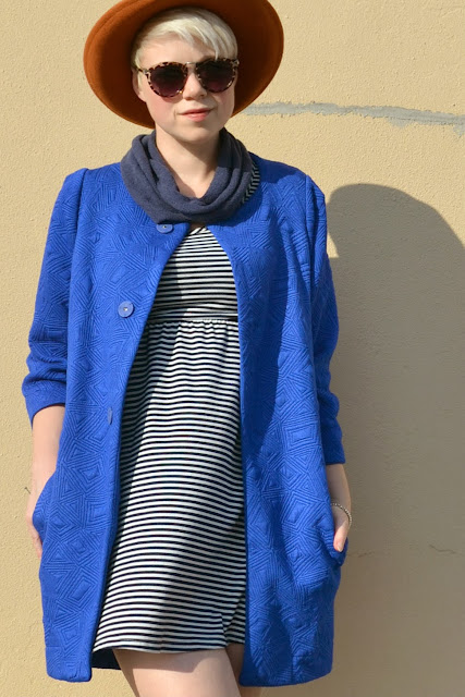 Look of the Day: Electric Blue & Autumn Rust | Fleur d'Elise: Look of ...
