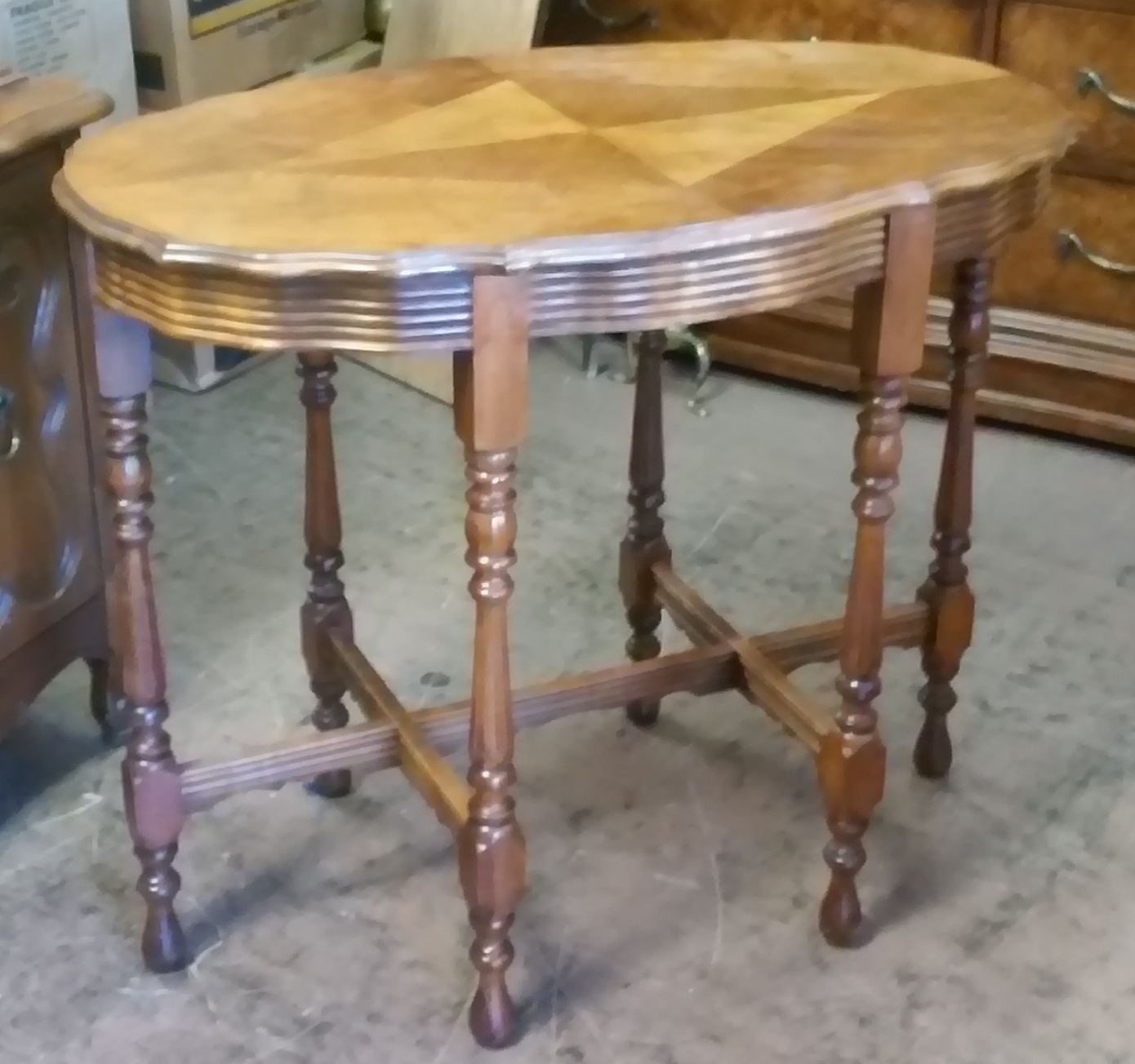 UHURU FURNITURE & COLLECTIBLES SOLD **REDUCED** Oval Side Table with