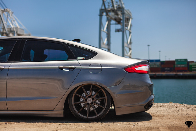 2013 Ford Fusion fitted with 20 Blaque Diamond BD-11s - Blaque Diamond Wheels