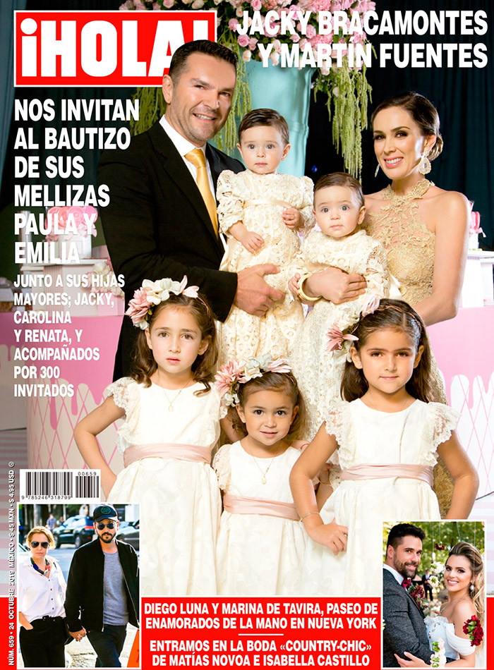 El bautizo de las mellizas de Jacky Bracamontes | Revista Be!