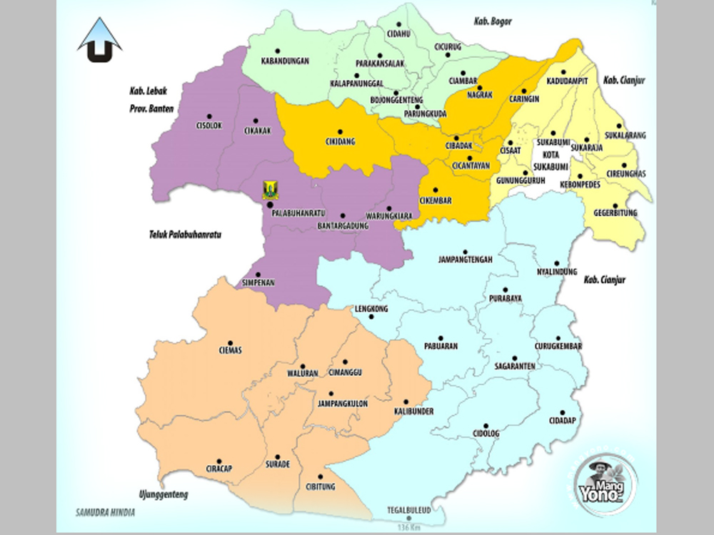 Kelurahan / Desa, Kecamatan dan Kode Pos Kab. Sukabumi, Prov. Jawa Barat