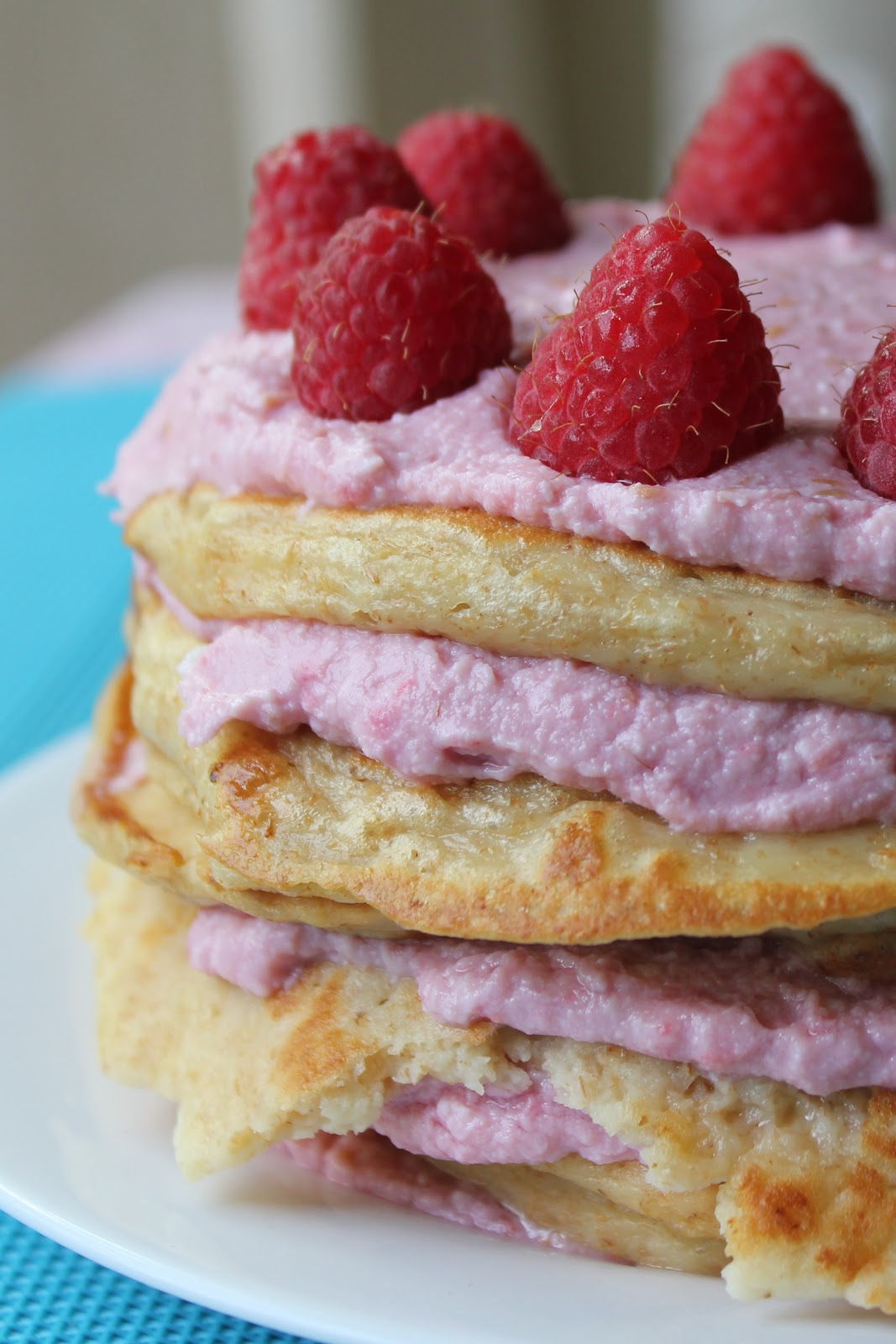 CinnamoonBeams Raspberry Filling Pancake Cake