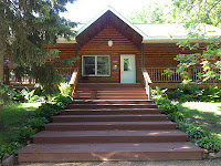 front of cabin
