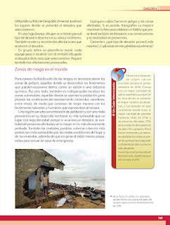 Los riesgos de no prevenir - Geografía Bloque 5to 2014-2015 