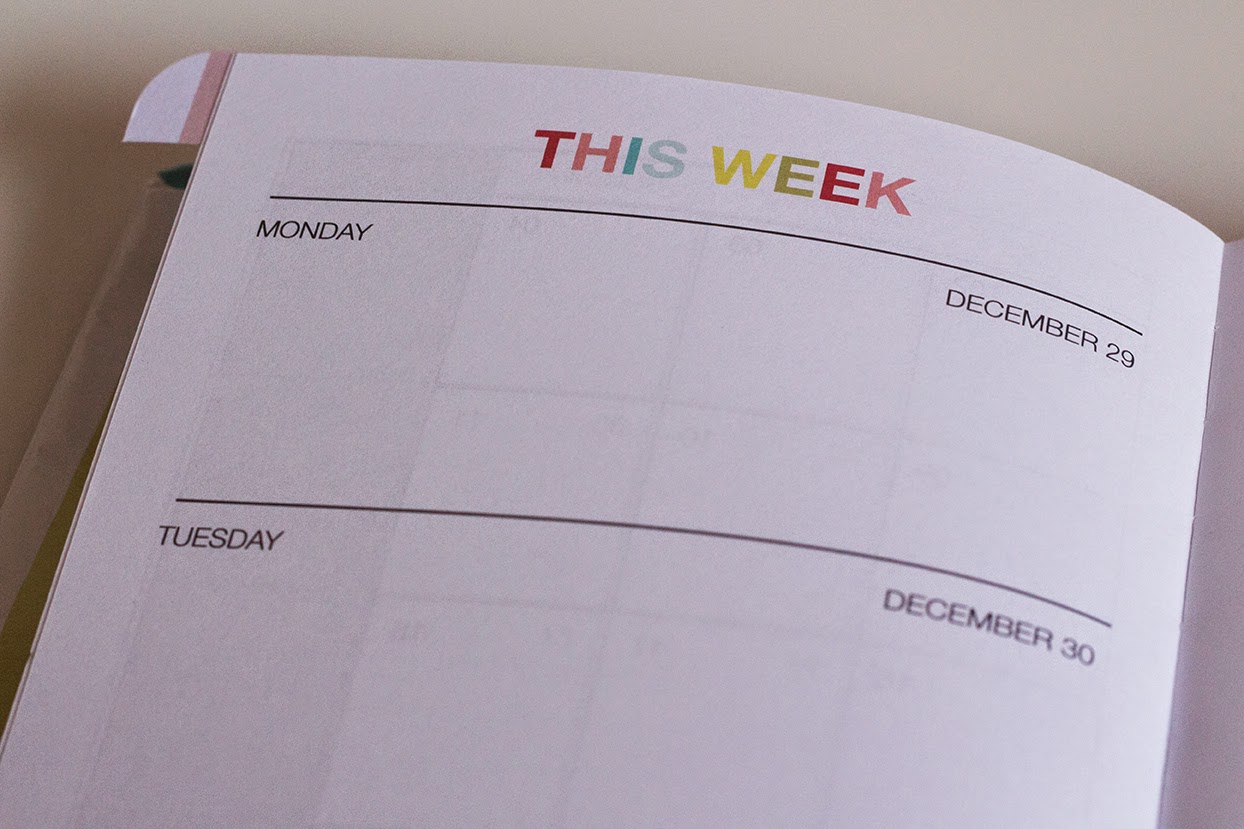 planner 2015: weekly overview