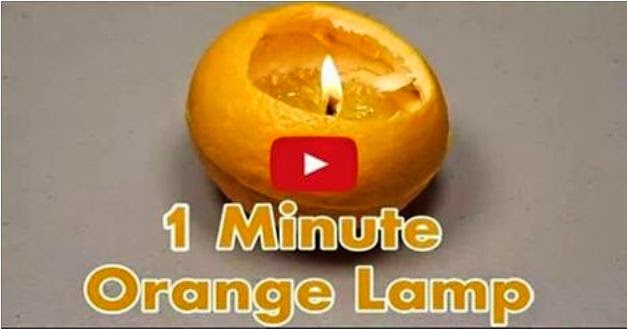 How to Make a Lamp from an Orange in Just 1 Minute How to Make a Lamp from an Orange in Just 1 Minute