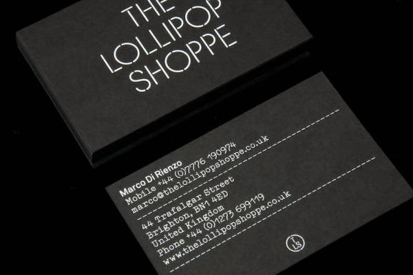 20 Business Card Designs with creative use of fonts