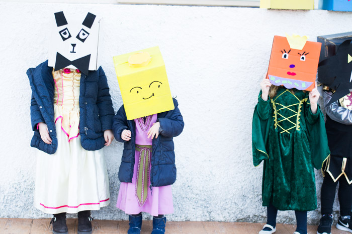 Disfraz Carnaval Cajas de cartón diy