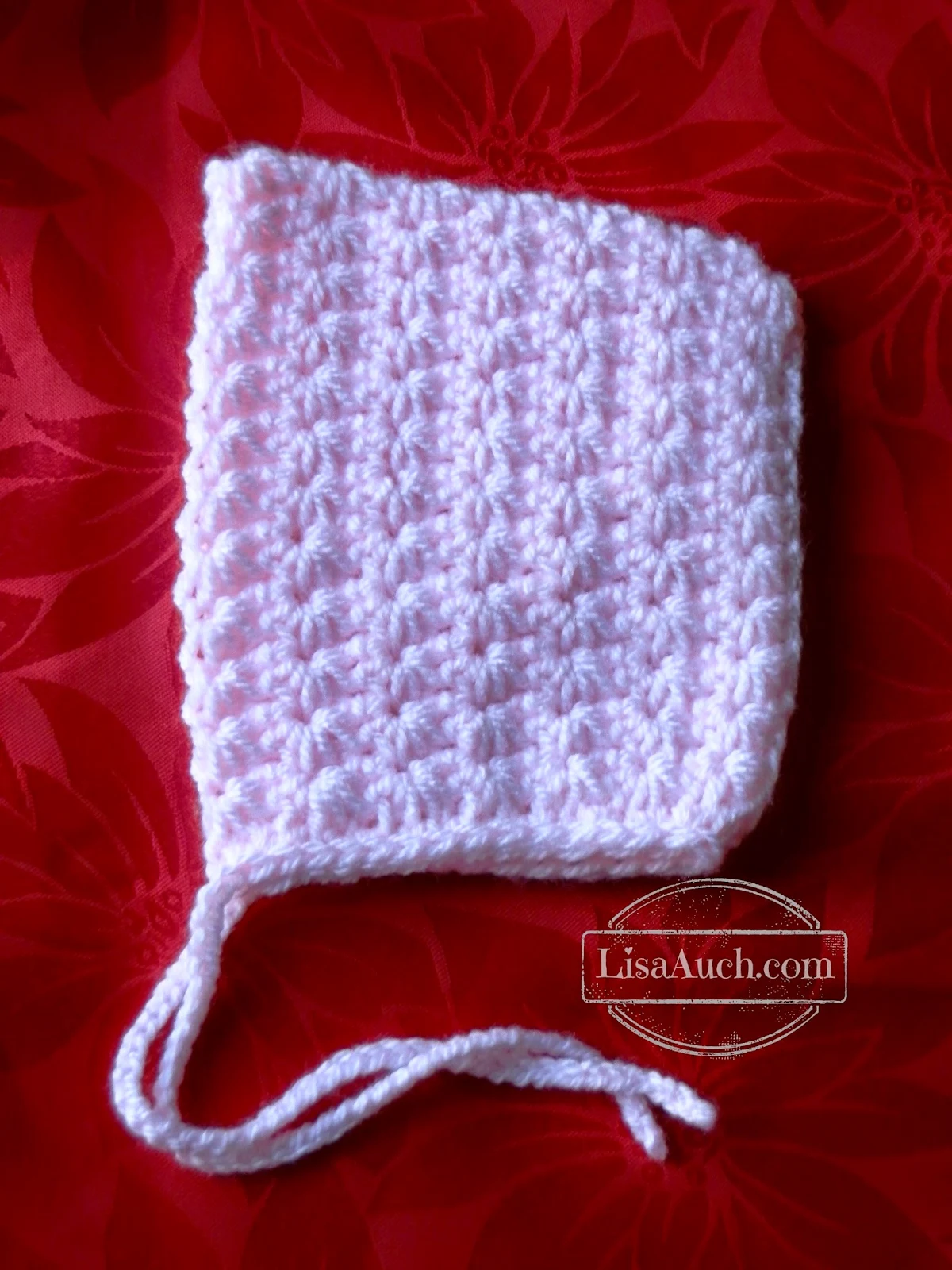 baby bonnet crochet Pattern Free - Crochet Star Stitch baby bonnet