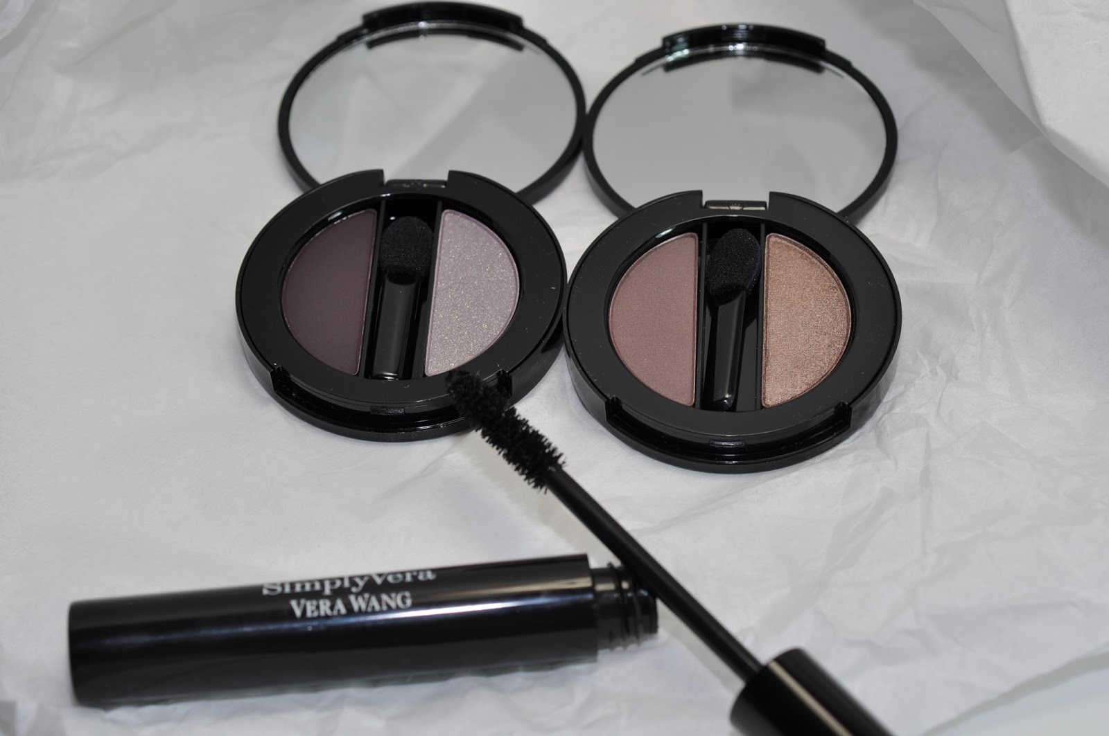 Simply Vera Wang Accent on Eyes Neutral and Smokey Plum Kits Swatches
