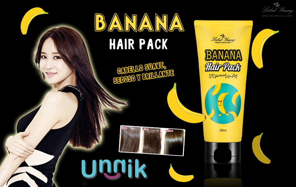 UnniK LABEL YOUNG Banana Hair Pack