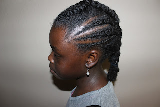 Quick and Easy Natural Hair Kids Teen Mohawk Hairstyle | Cornrows and Twists 