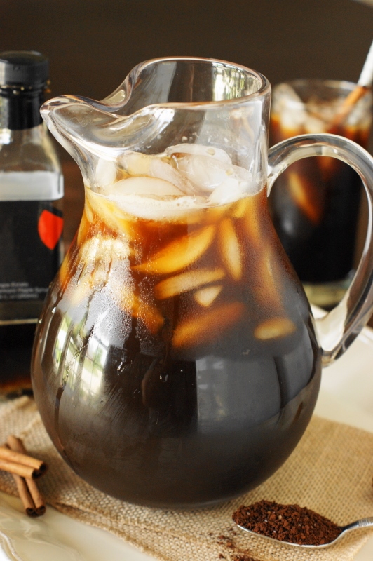 Maple Iced Coffee Made Easy {By the Glass or By the Pitcher}