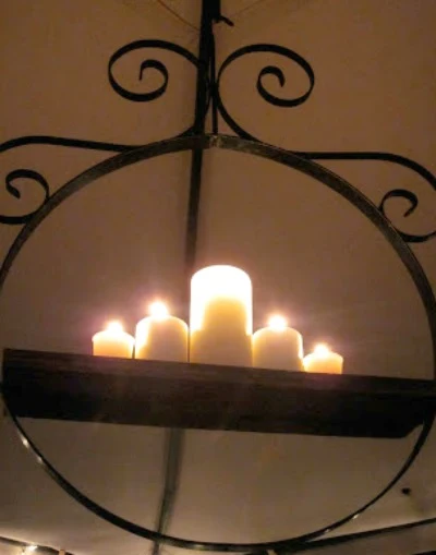 How to turn a bird perch into a candle chandy. homeroad.net