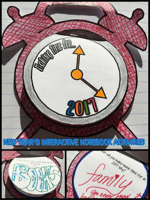 New Year Activity - Foldables Interactive Notebook Activities