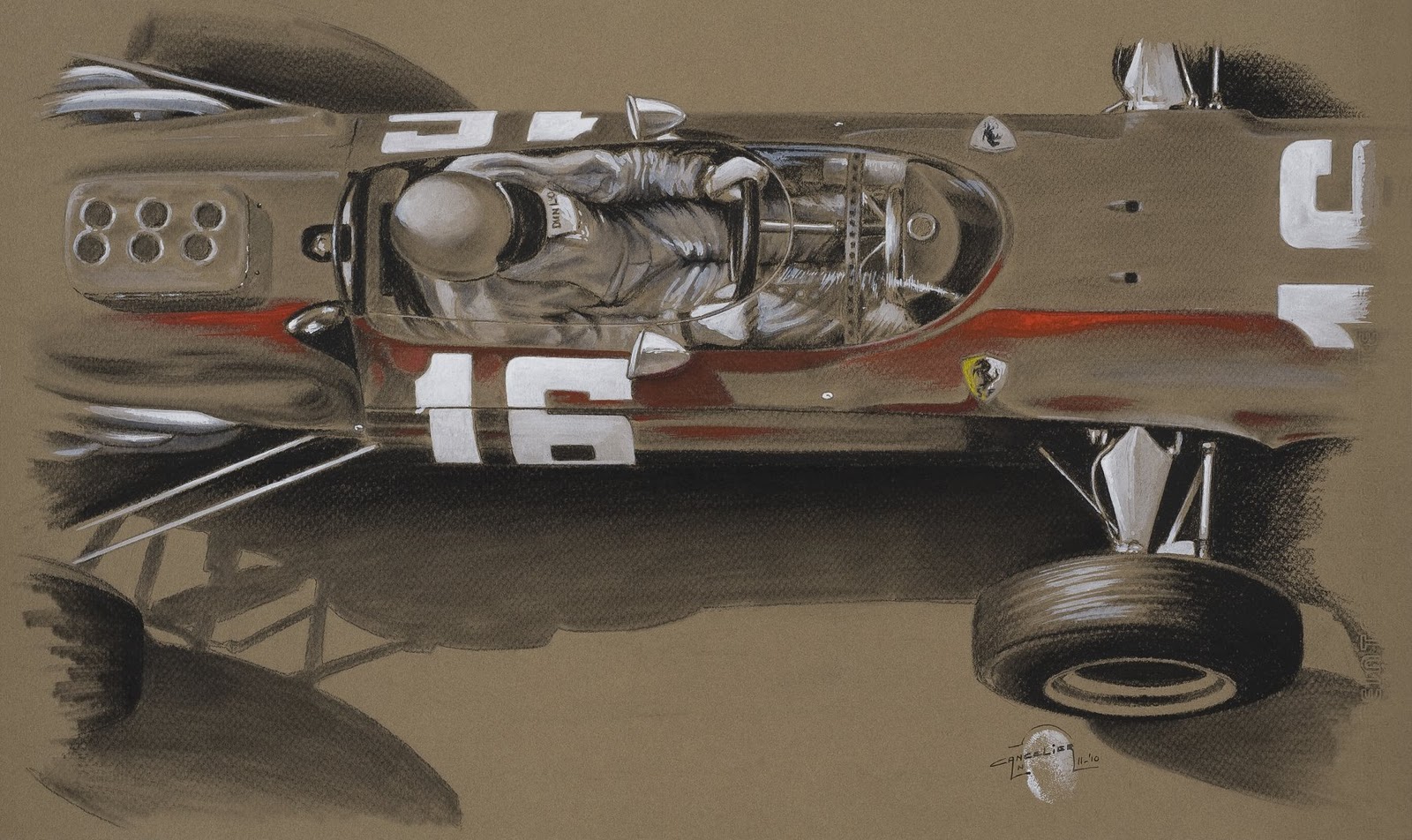 Motorsport Canvas Art Vintage Art Canvas collection