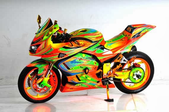 Modifikasi Motor Ninja 250 Sport Gaul Keren | JDM-Modifikasi