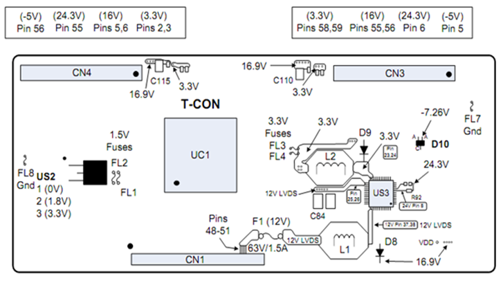 Схема t con v315b1 c01