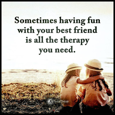 Sometimes having fun with your best friend is all the therapy you need ...