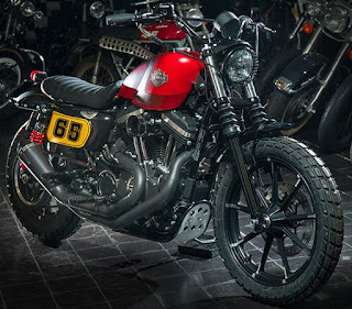 sportster iron 883 scrambler by hd on the road napoli